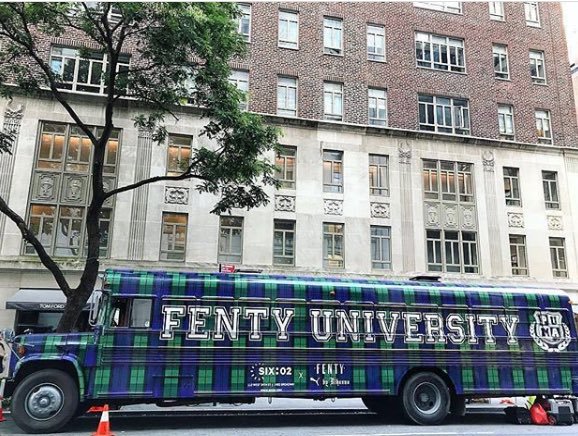 Image result for fenty university popup shop bus